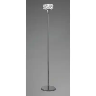 O2 Floor Lamp 1 Light E27, Polished Chrome