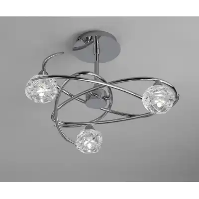 Maremagnum Ceiling 3 Light G9, Polished Chrome