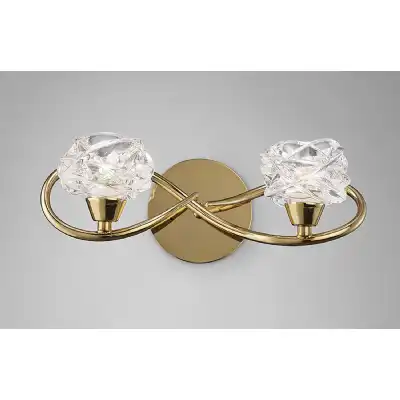 Maremagnum Wall Lamp Switched 2 Light G9, French Gold