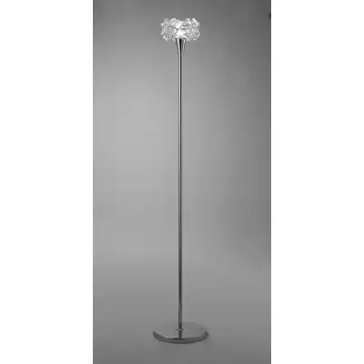 Artic Floor Lamp 1 Light E27, Polished Chrome