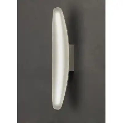 Hemisferic Wall Lamp 6W LED 3000K, 540lm, Satin Aluminium Frosted Acrylic, 3yrs Warranty