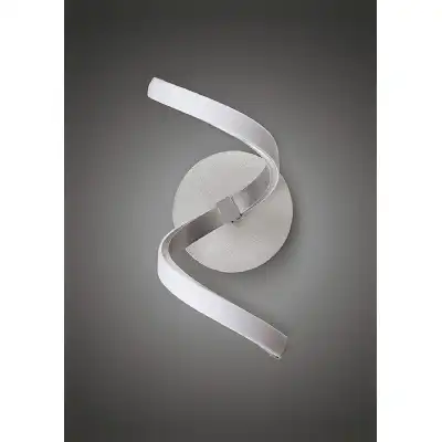 Nur Wall Lamp 10W LED 3000K, 850lm, Silver Frosted Acrylic Polished Chrome, 3yrs Warranty