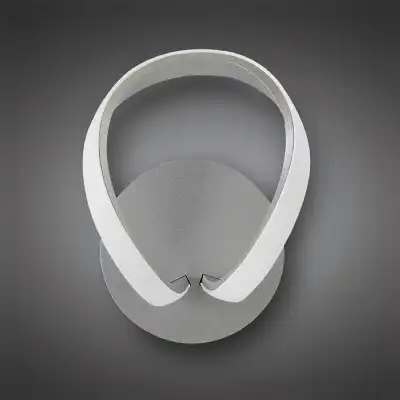 Knot Switched Wall Lamp 12W LED 3000K, 840lm, Silver Frosted Acrylic Polished Chrome, 3yrs Warranty