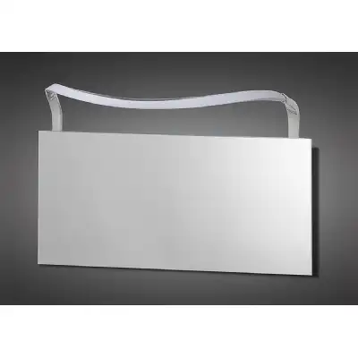 Sisley Wall Lamp 12W LED Big Wave IP44 4000K, 950lm, Silver Frosted Acrylic Polished Chrome, 3yrs Warranty