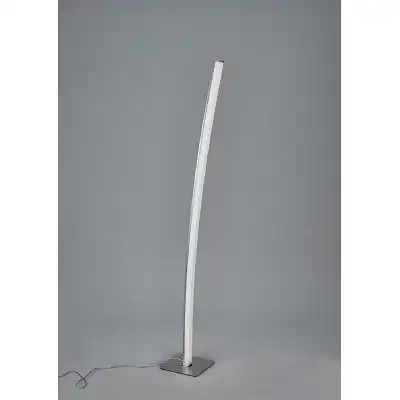 Surf Floor Lamp 23W LED Satin Nickel Polished Chrome 3000K, 1590lm, Touch Dimmer 3yrs Warranty