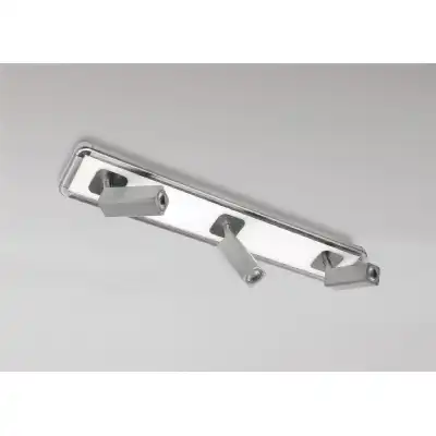 Ibiza Flush Ceiling, Wall 3 Head With Backlit Light 30W LED Satin Nickel 4000K, 2200lm, 3yrs Warranty