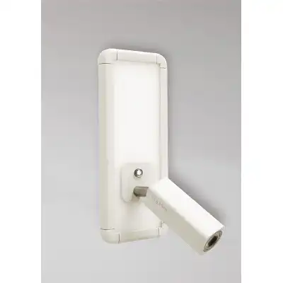 Ibiza Wall Lamp Single Head With Backlit Light 10W LED White 4000K, 700lm, 3yrs Warranty