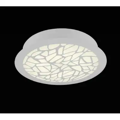Petaca Flush 60cm Round 47W LED 3000K, 2850lm, Matt White Acrylic, 3yrs Warranty