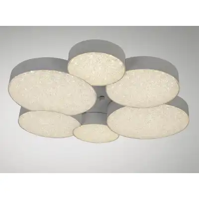 Lunas Flush Ceiling 61cm Diameter 54W LED 3000K, 2830lm, RF Remote Control White, 3yrs Warranty
