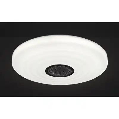 Ondas 60W LED Tunable White 3000K 6000K 4200lm, Dimmable Flush With Built In 10W Speaker, Bluetooth Connection Remote Control, 3yrs Warranty