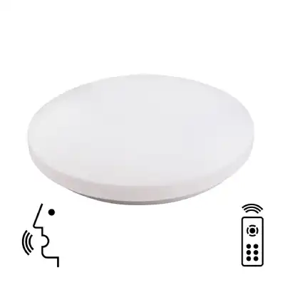 Zero Smart Ceiling, 80W LED, 3000 5000K Tuneable White, 4500lm, Remote Control, White, 3yrs Warranty