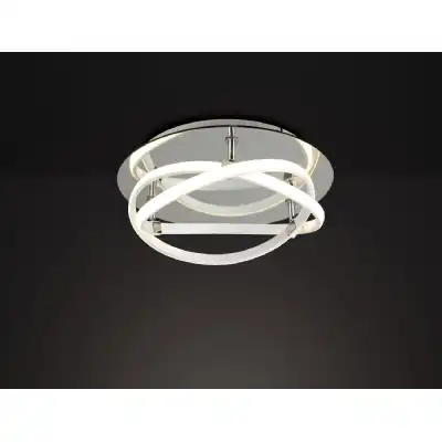Infinity Blanco Flush 30W LED 4000K, 2500lm, White White Acrylic Clear Mirror, 3yrs Warranty