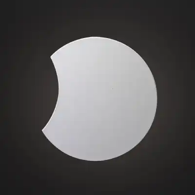 Petaca Wall Lamp 27cm Round, 1260lm, 16W LED 3000K Matt White Acrylic, 3yrs Warranty