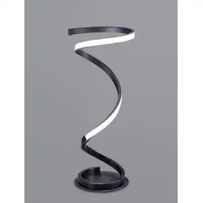 Helix Table Lamp 52cm, 20W LED, 3000K, 1600lm, Black, 3yrs Warranty