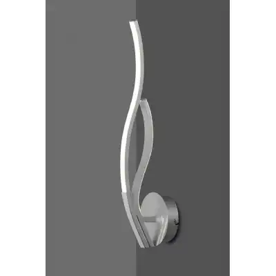 Corinto Wall Light, 12W LED, 3000K, 960lm, Silver Chrome, 3yrs Warranty