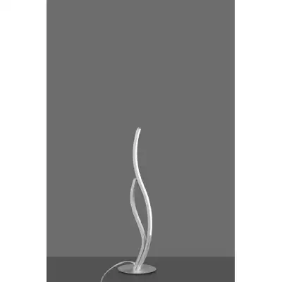 Corinto Table Lamp 55cm, 12W LED, 3000k, 960lm, Silver Chrome, Touch Dimmer, 3yrs Warranty