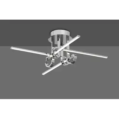 Cinto Ceiling 28W LED, 3000K, 2250lm, Polished Chrome, 3yrs Warranty