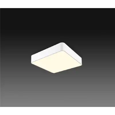 Cumbuco Ceiling 40cm Square, 35W LED, 3000K, 2350lm, White, 3yrs Warranty
