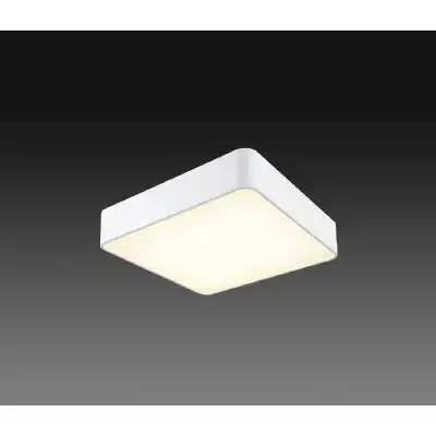 Cumbuco Ceiling 60cm Square, 80W LED, 3000K, 5650lm, White, 3yrs Warranty