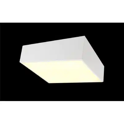 Mini Ceiling 60cm Square, 8 x E27 (Max 20W), White
