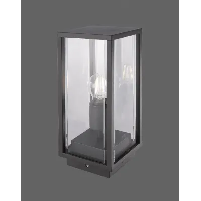 Meribel Pedestal Lamp, 1 x E27, IP54, Graphite, 2yrs Warranty