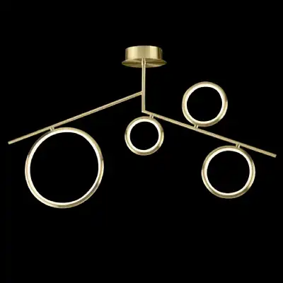 Olimpia Ceiling, 42W LED, 3000K, 3150lm, IP20, Satin Gold, 3yrs Warranty