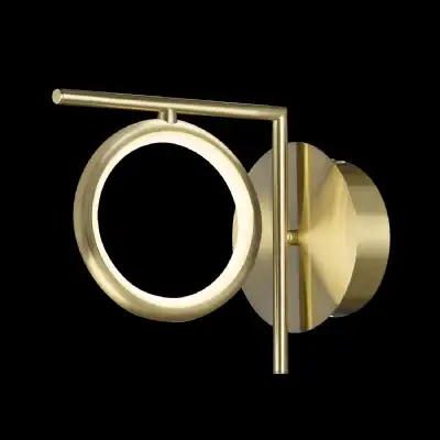 Olimpia Wall Lamp, 8W LED, 3000K, 600lm, IP20, Satin Gold, 3yrs Warranty