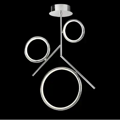 Olimpia Ceiling, 36W LED, 3000K, 2700lm, IP20, Chrome, 3yrs Warranty