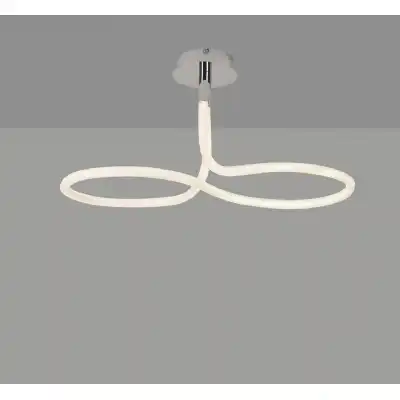 Nur II Rectangular Ceiling, 40W LED, 3000K, 3000lm, IP20, Chrome, 3yrs Warranty