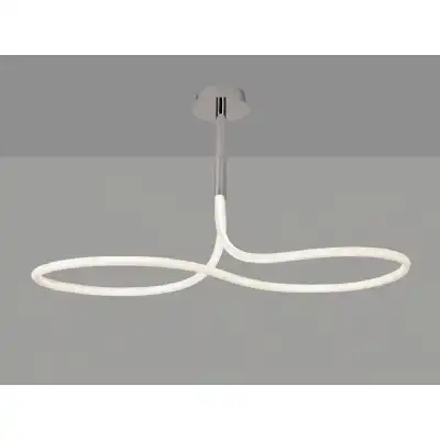 Nur II Linear Ceiling, 50W LED, 3000K, 3750lm, IP20, Chrome, 3yrs Warranty