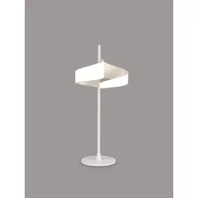 Tsunami 2 Light Table Lamp, 12W LED, 3000K, 900lm, Sand White, 3yrs Warranty