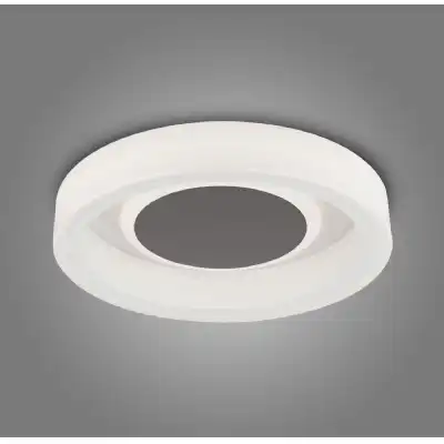 Moca Flush 36cm Round 30W LED 4000K, 1900lm, White Mocha, 3yrs Warranty