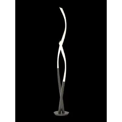 Armonia Floor Lamp, 30W LED, 3000K, 2250lm, Titanium Frosted Acrylic, 3yrs Warranty