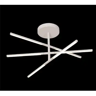 Torch Semi Flush, 36W LED, 3000K, 2850lm, Sand White, 3yrs Warranty