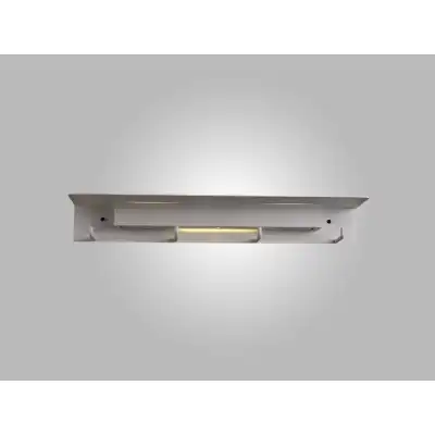 Fuerteventura Wall Lamp Coat Rack, 9W LED, 3000K, 600lm, Matt White, 3yrs Warranty