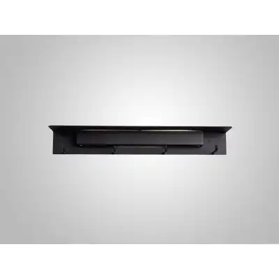 Fuerteventura Wall Lamp Coat Rack, 9W LED, 3000K, 600lm, Matt Black, 3yrs Warranty