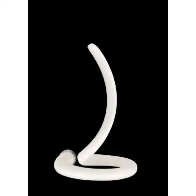 Adaggio Iris Crystal Table Lamp, 8W LED, 3000K, 640lm, Polished Chrome Frosted White, Made In Spain, 3yrs Warranty