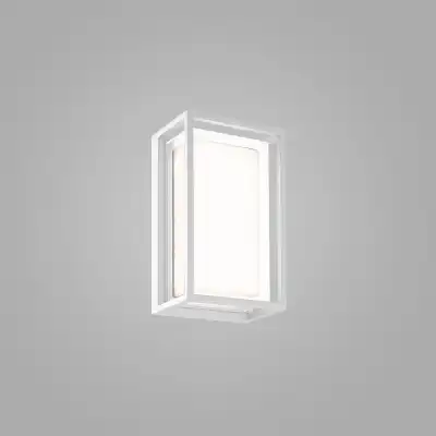 Chamonix Rectangular Ceiling Wall Light, 9W LED, 3000K, 725lm, IP65, White, 3yrs Warranty