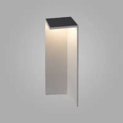 Chevalier Bollard Solar Sensor, 2.2W LED, 3000K, 188lm, IP54, Graphite, 3yrs Warranty
