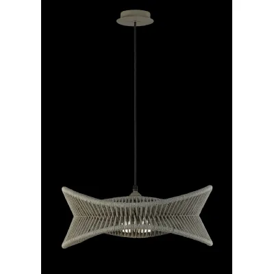 Polinesia 60cm Pendant, 1 x E27, IP44, Beige Oscu, 2yrs Warranty