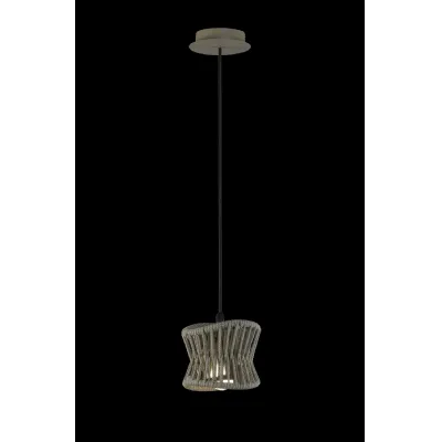 Polinesia 19cm Pendant, 1 x E27, IP44, Beige Oscu, 2yrs Warranty