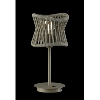 Polinesia 19cm Table Lamp, 1 x E27, IP20, Beige Oscu, 2yrs Warranty