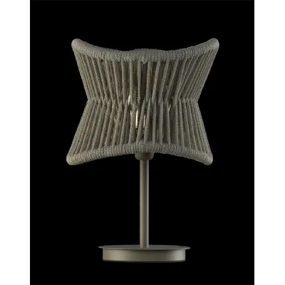 Polinesia 31cm Table Lamp, 1 x E27, IP44, Beige Oscu, 2yrs Warranty