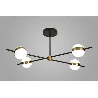 Gold Black 32W LED Ceiling Light 3000K 2400lm IP20 Rated
