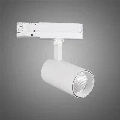 Fiji 1 Light 3 Circuit Track Light 30W LED 3000K, 3000lm, 38deg, White, 5yrs Warranty