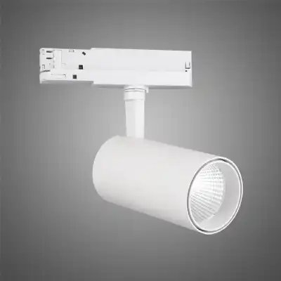 Fiji 1 Light 3 Circuit Track Light 40W LED 3000K, 4000lm, 38deg, White, 5yrs Warranty