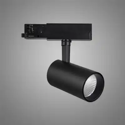 Fiji 1 Light 3 Circuit Track Light 30W LED 3000K, 3000lm, 38deg, Black, 5yrs Warranty