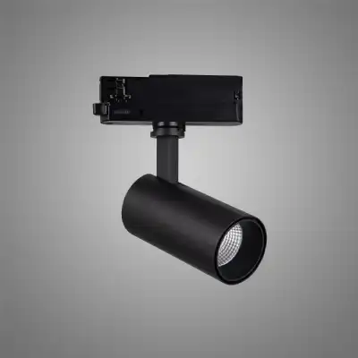 Fiji 1 Light 3 Circuit Track Light 20W LED 4000K, 2200lm, 38deg, Black, 5yrs Warranty