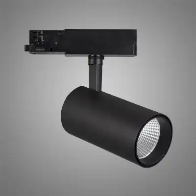 Fiji 1 Light 3 Circuit Track Light 40W LED 4000K, 4400lm, 38deg, Black, 5yrs Warranty