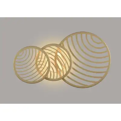 Collage 3 Ring Ceiling, 40W LED, 3000K, 3000lm, Gold, 3yrs Warranty
